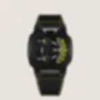 montre en titane à mouvement orbital, porté par un affichage à heures vagabondes à trois bras et cadran multicouches