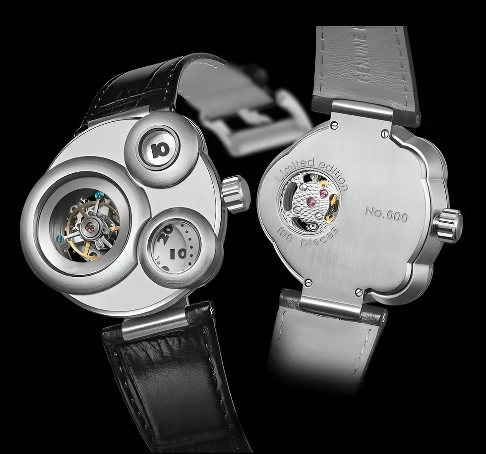 ANGLES BALANCOIRE Origine Tourbillon BO-01 réunit deux des complications les plus fascinantes de l'horlogerie