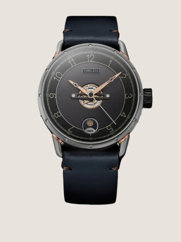 TIMELESS HMS 003 Une montre suisse néo-vintage en edition limmitée à 40 exemplaire, sculptée dans la lumière