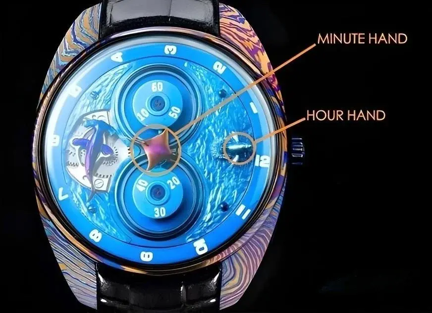 montre design avant-gardiste sculpté à la main, mécanisme exceptionnel et artisanat d’exception IWMK Aqua 8