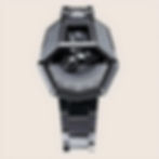 Montre qui incarne l’alliance entre design angulaire et innovation, boitier inspiré de la tete d'un cobra