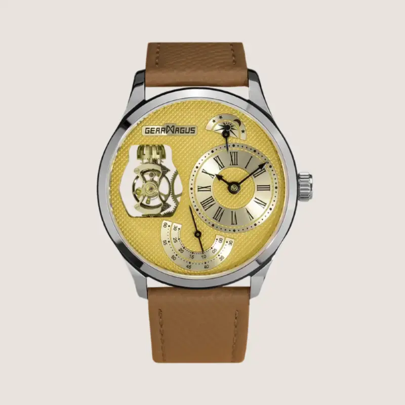 GearMagus MS10 une montre qui met en scène un spectaculaire tourbillon vertical effectuant une rotation toutes les 30 seconde