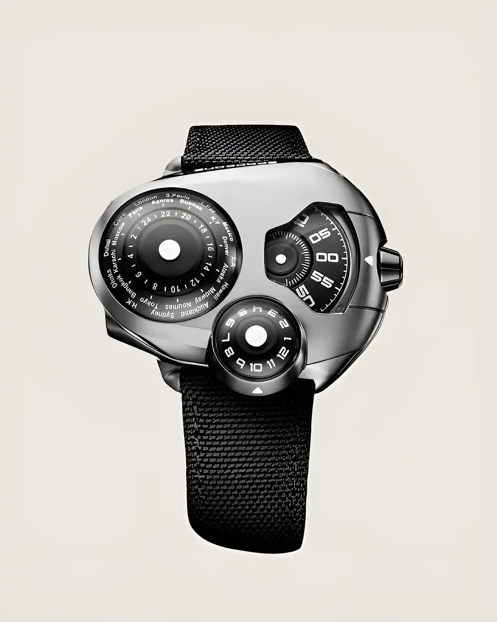 Spaceone Worldtimer une lecture inédite du temps mondial associé à un design space age captivant