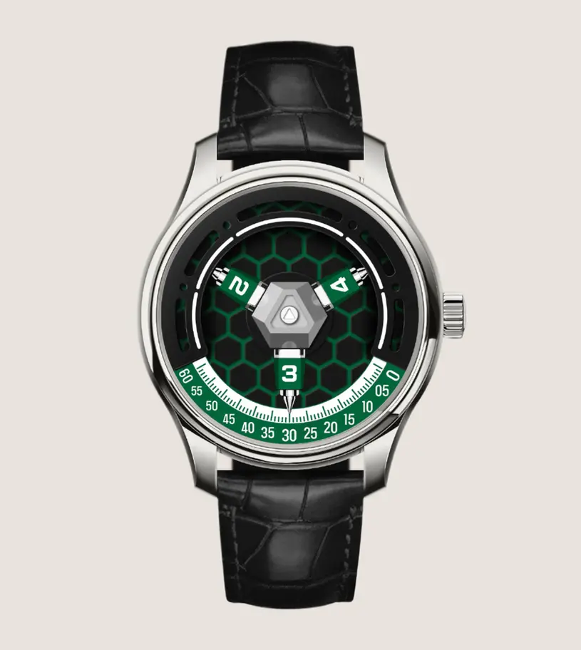 montre heure vagabonde satellites 3D POWER PANDA HiveCore avec cadran très lumineux