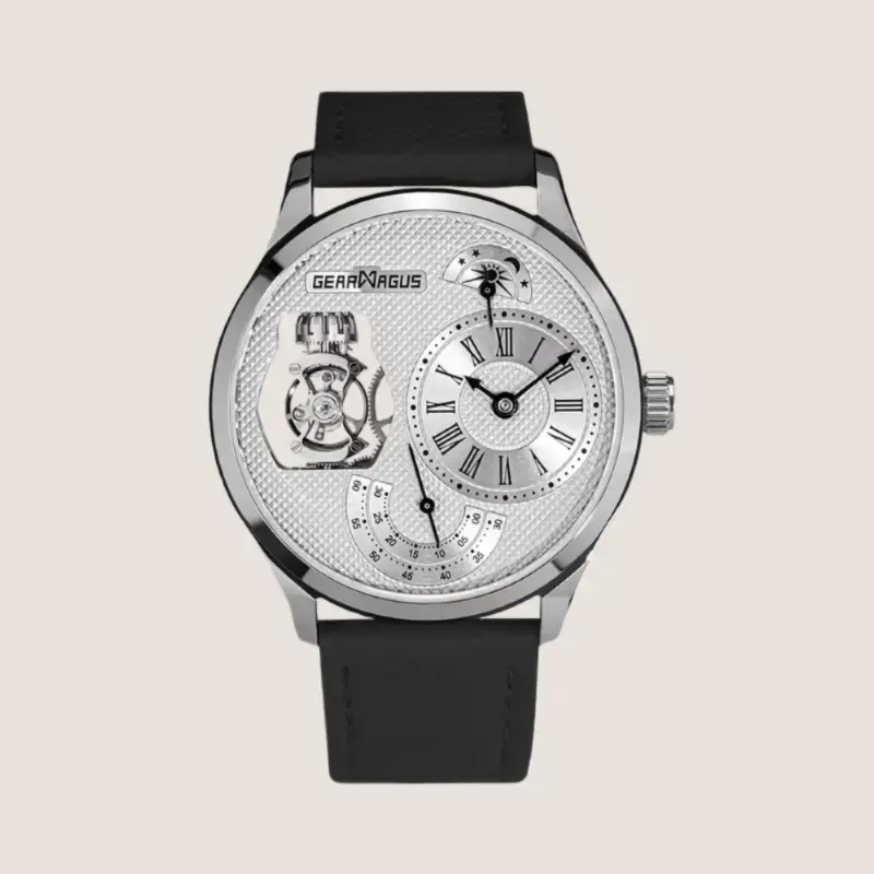 GearMagus MS10 une montre qui met en scène un spectaculaire tourbillon vertical effectuant une rotation toutes les 30 seconde