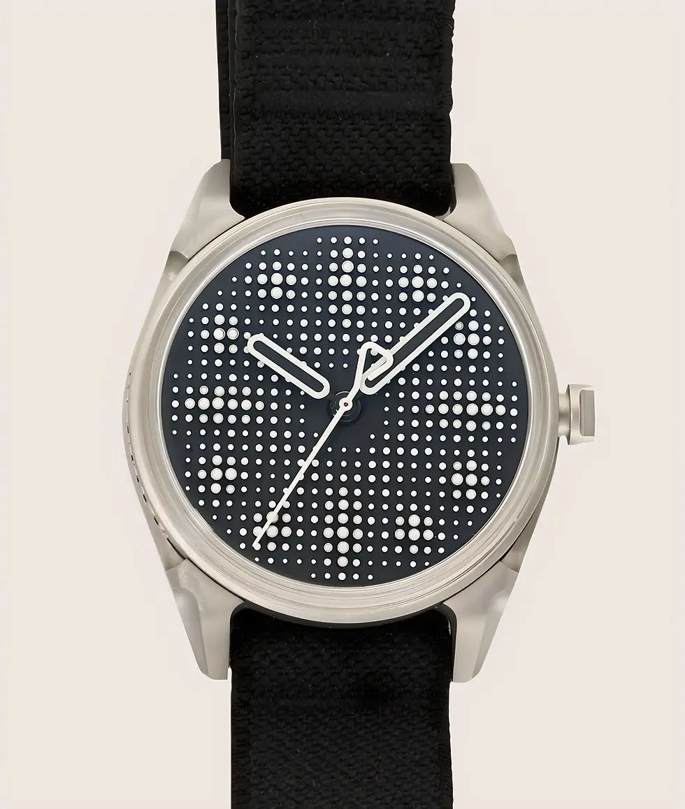 Montre automatique Suisse avec un design 3D déstabilisant KOLLOKIUM Projekt 01 variant b