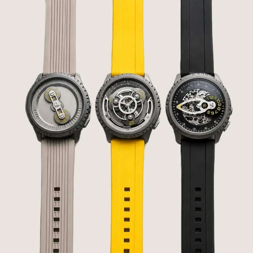 ANGLES Chronoform System réunit 3 interprétations mécaniques de l’heure vagabonde au sein d’une collection complète