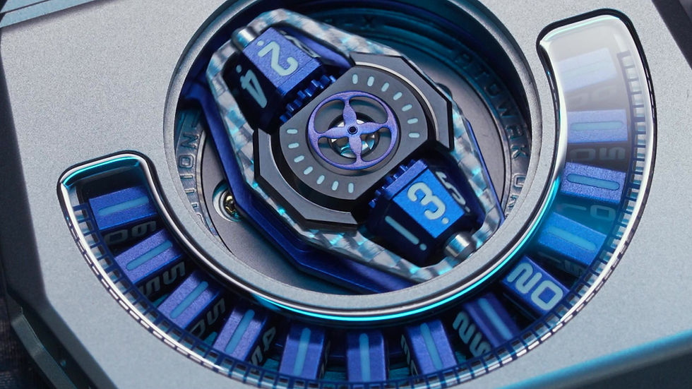 ATOWAK Manta X Tidal Blue une montre à heure vagabonde à l’esthétique organique et à la technique de pointe