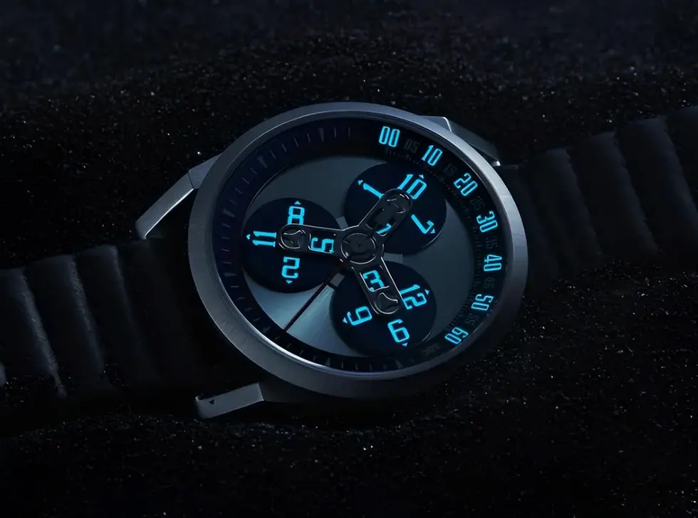 ER:RANTE Dynamo I Automatic wandering time watch on disc