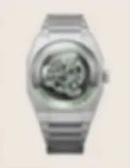 Montre heure vagabonde en titane Angles KOI-5 Titan Green
