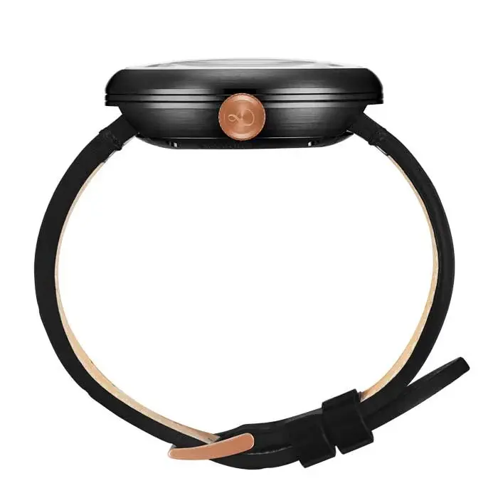 montre Inspirée des compte-tours vintage OLTO-8 INFINITY-I RPM-Style Automatic Watch Gold-Black