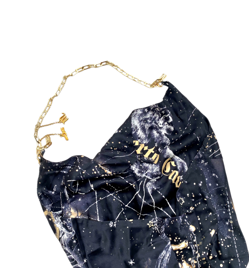 Thumbnail: Roberto Cavalli 2003 Silk Zodiac Dress