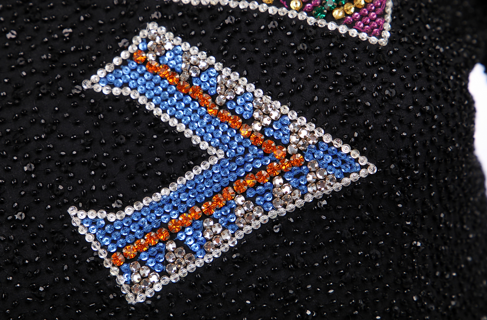 Thumbnail: Atelier Versace Couture FW 1989 beaded 'Java Forever' dress