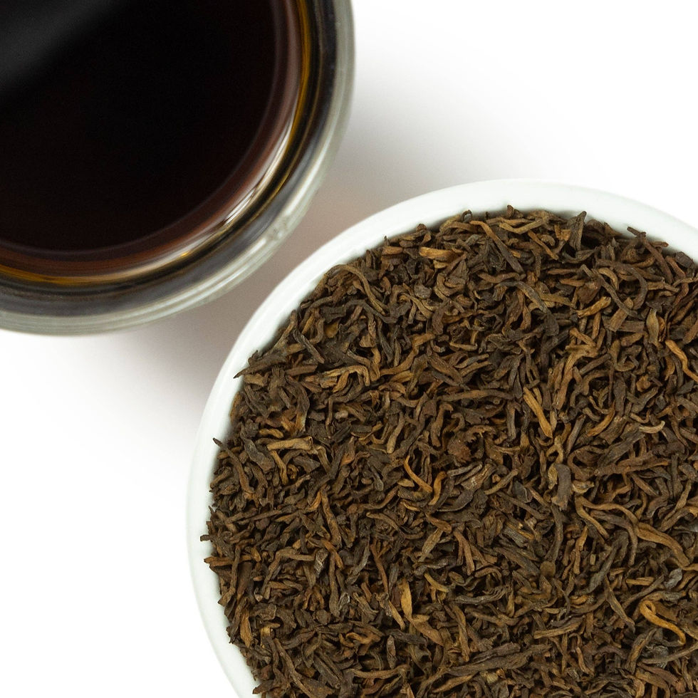 Golden Pu-erh five-year-aged loose-leaf tea, 4 oz