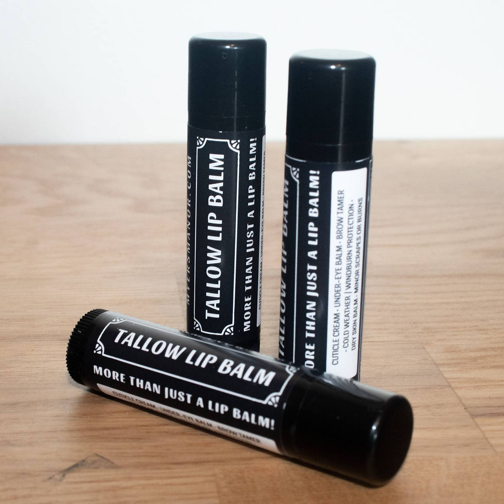 Grass-Fed Tallow Honey Lip Balm Tube 0.15 oz