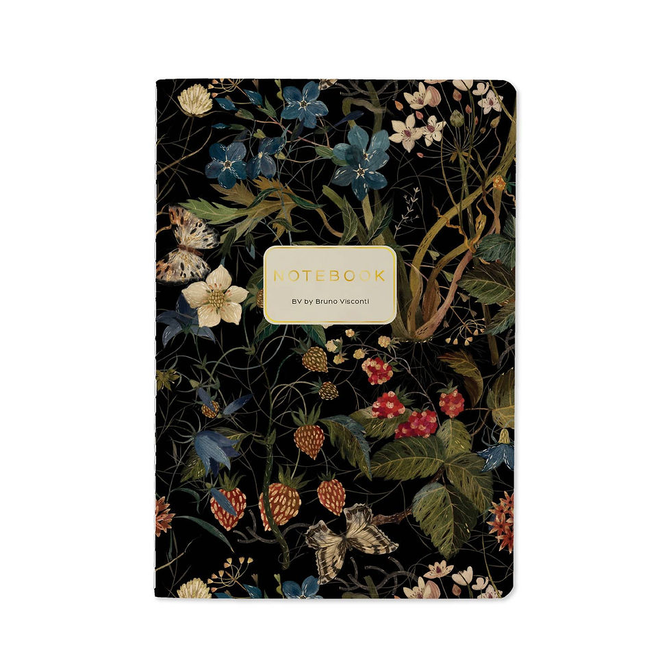 BV by Bruno Visconti Forest Flowers A5 ruled notebook