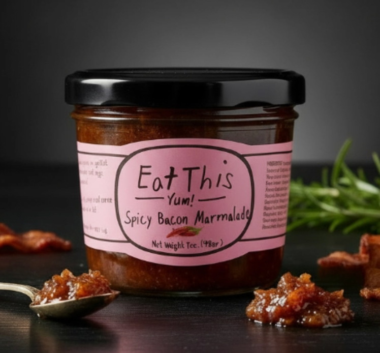 Eat This Yum spicy bacon marmalade 7 oz jar