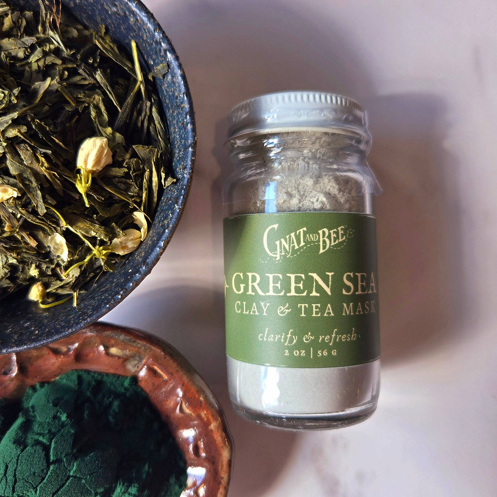 Gnat and Bee Green Sea clay and tea face mask 2 oz