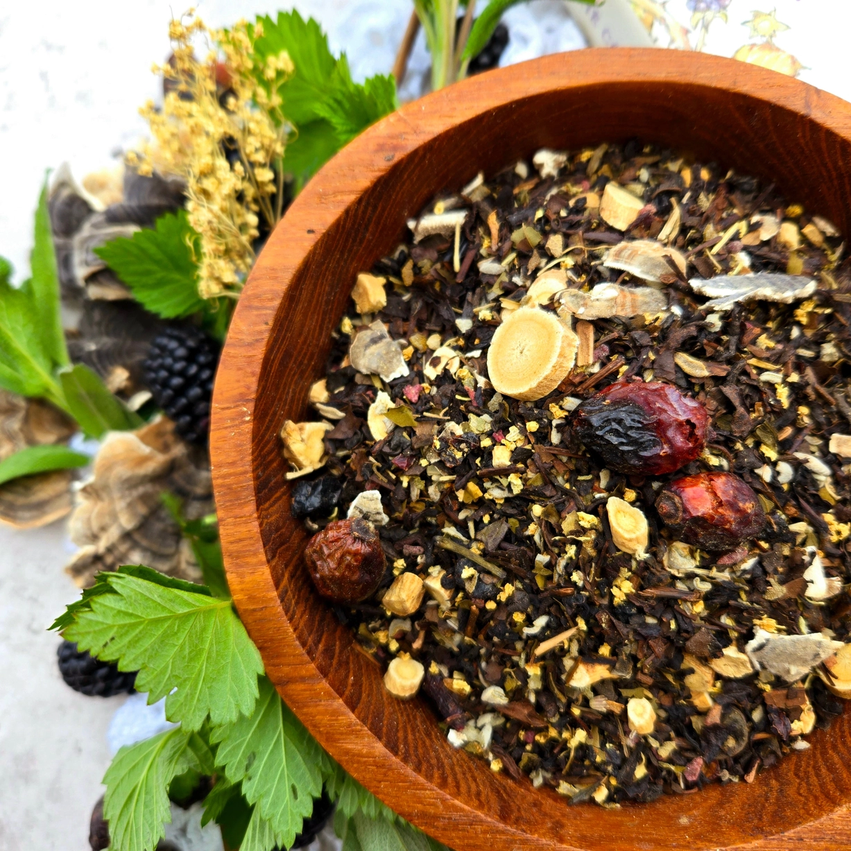 Brambly Sage | Blackberry Oolong Tea Blend | Sample package or product