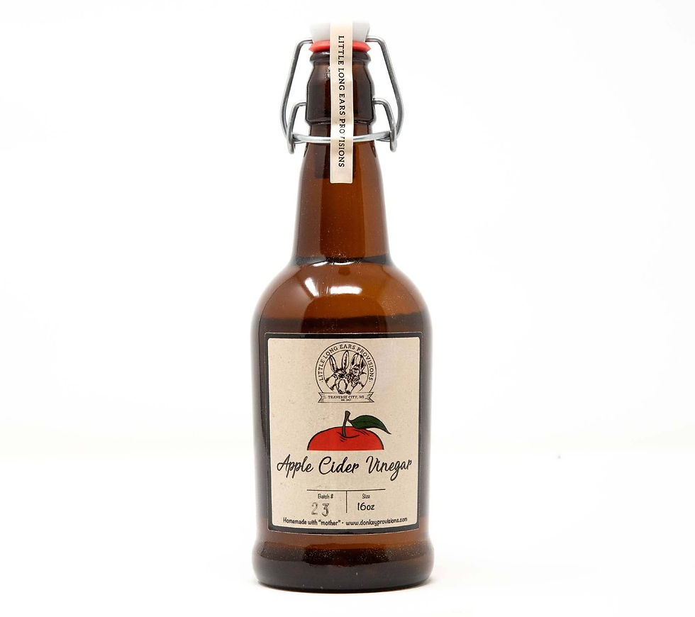 Little Long Ears Provisions unfiltered apple cider vinegar with mother