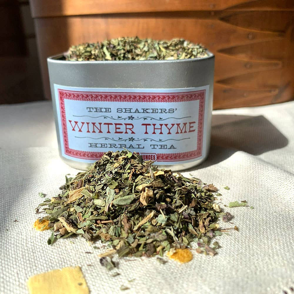 Winter Thyme herbal tea with peppermint tulsi and thyme