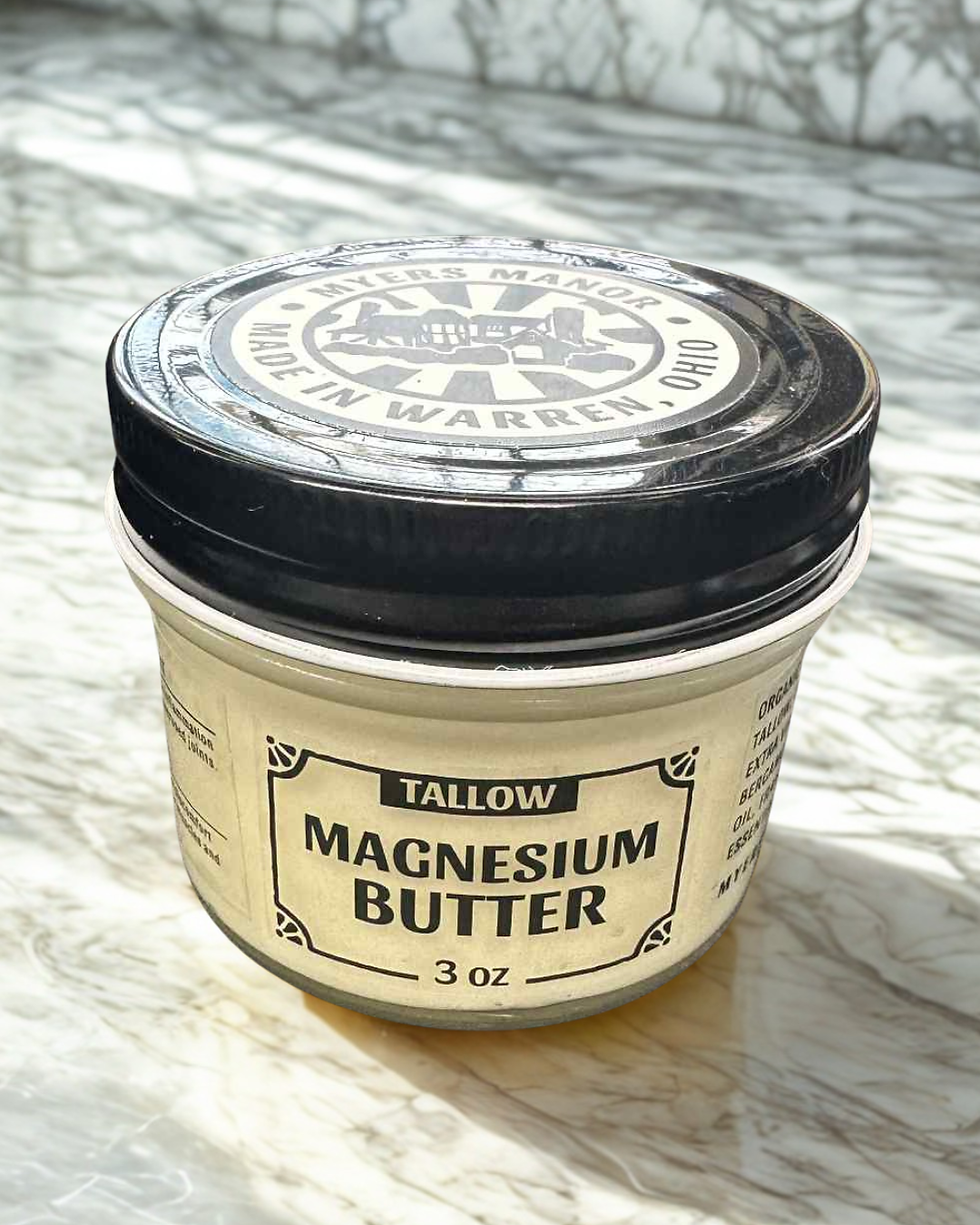 Dead Sea Salt Magnesium Tallow Butter
