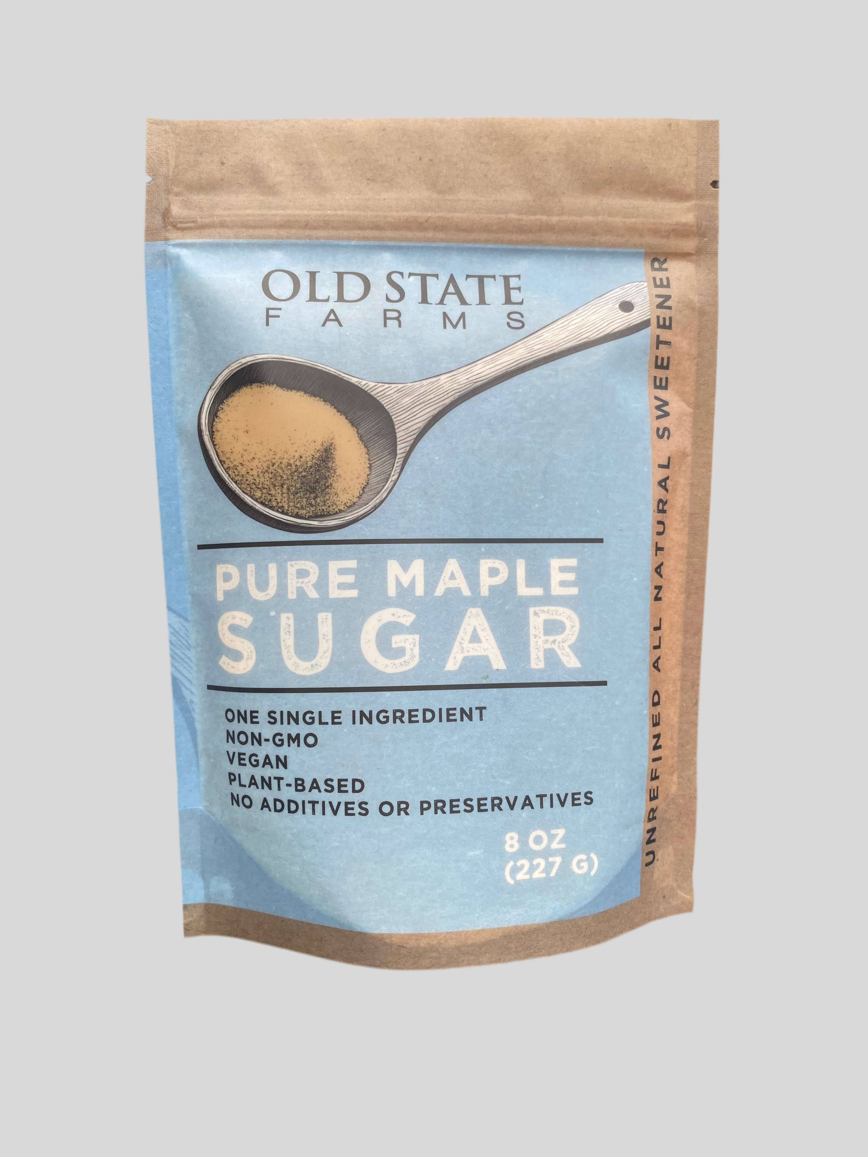Old State Farms pure maple sugar, 8 oz