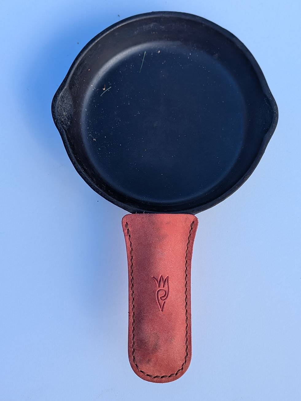 Thumbnail: Leather Cast Iron Handle Cover
