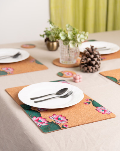 Lotus Rectangle Placemats (Set of 2) image 1