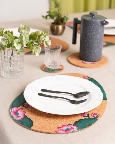 Lotus Pebble Placemat(Set of 2) image 1