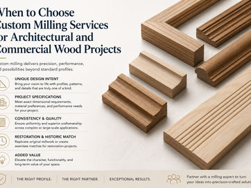 When to Choose Custom Milling Services for Architectural and Commercial Wood Projects
