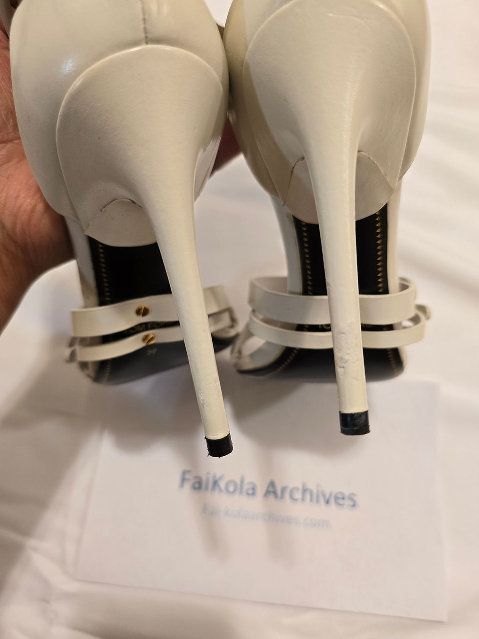 Thumbnail: Tom Ford 2013 Ankle Cuff Gladiator Sandals -  Sz 39