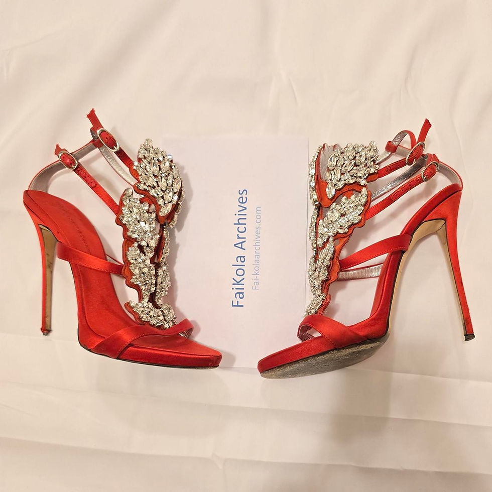 Thumbnail: Giuseppe Zanotti Satin/Crystal Cruel Summer - Sz 39