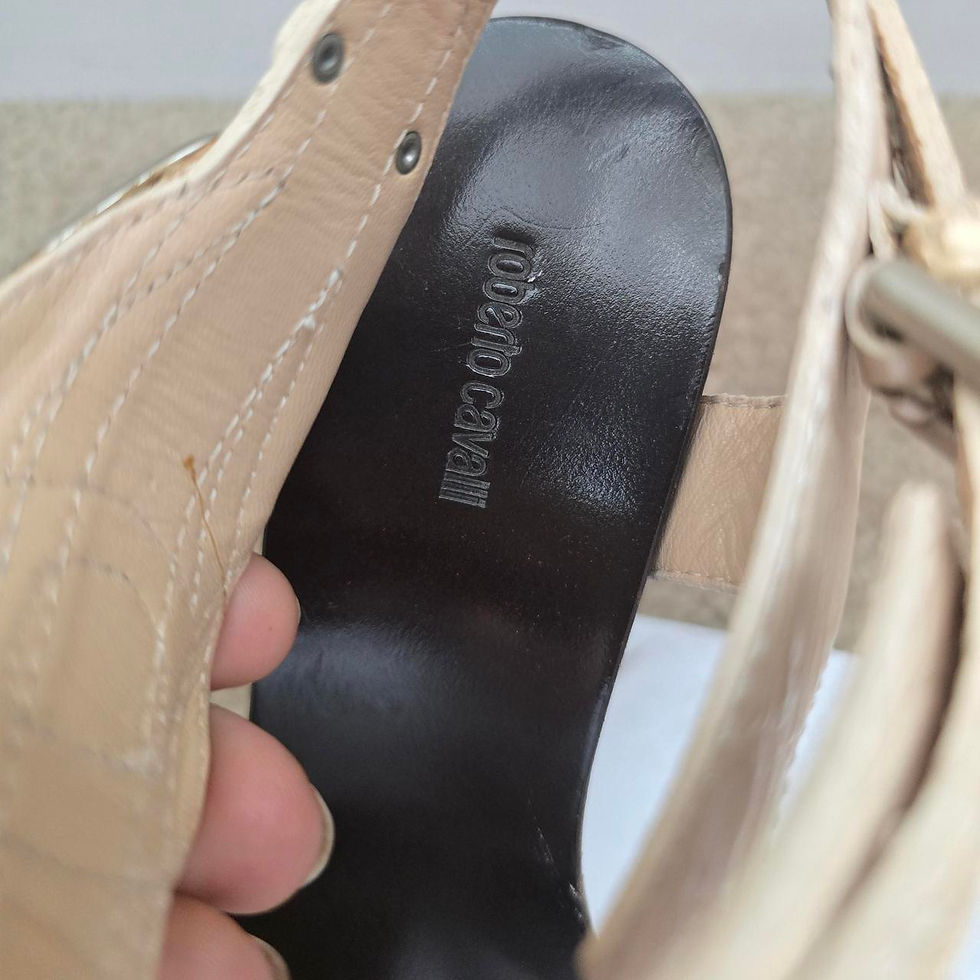 Thumbnail: Roberto Cavalli 2008 Wedge Sandals - Sz 40
