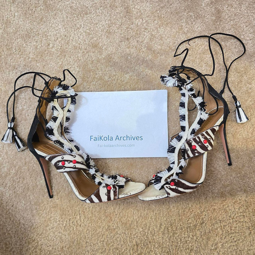 Thumbnail: Aquazzura Zulu 105 Sandal - Sz 40