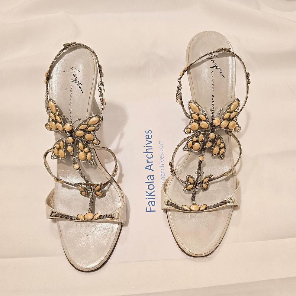 Thumbnail: Giuseppe Zanotti Butterfly Sandals - Sz 38.5
