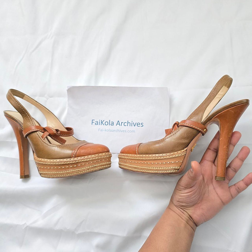 Thumbnail: Prada 2009 Slingback Heels - Sz 40