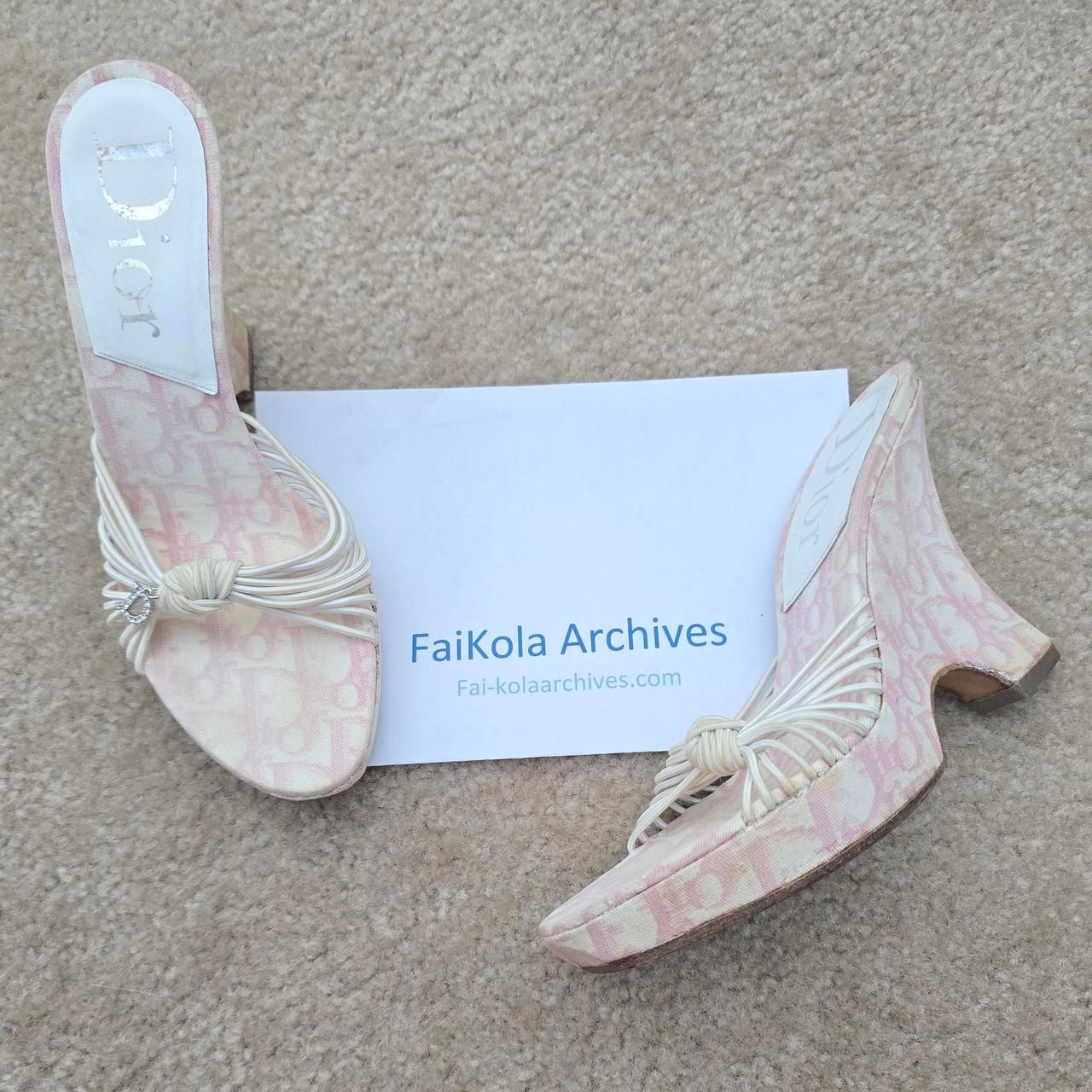 Christian Dior Monogram Wedges - Sz 36.5