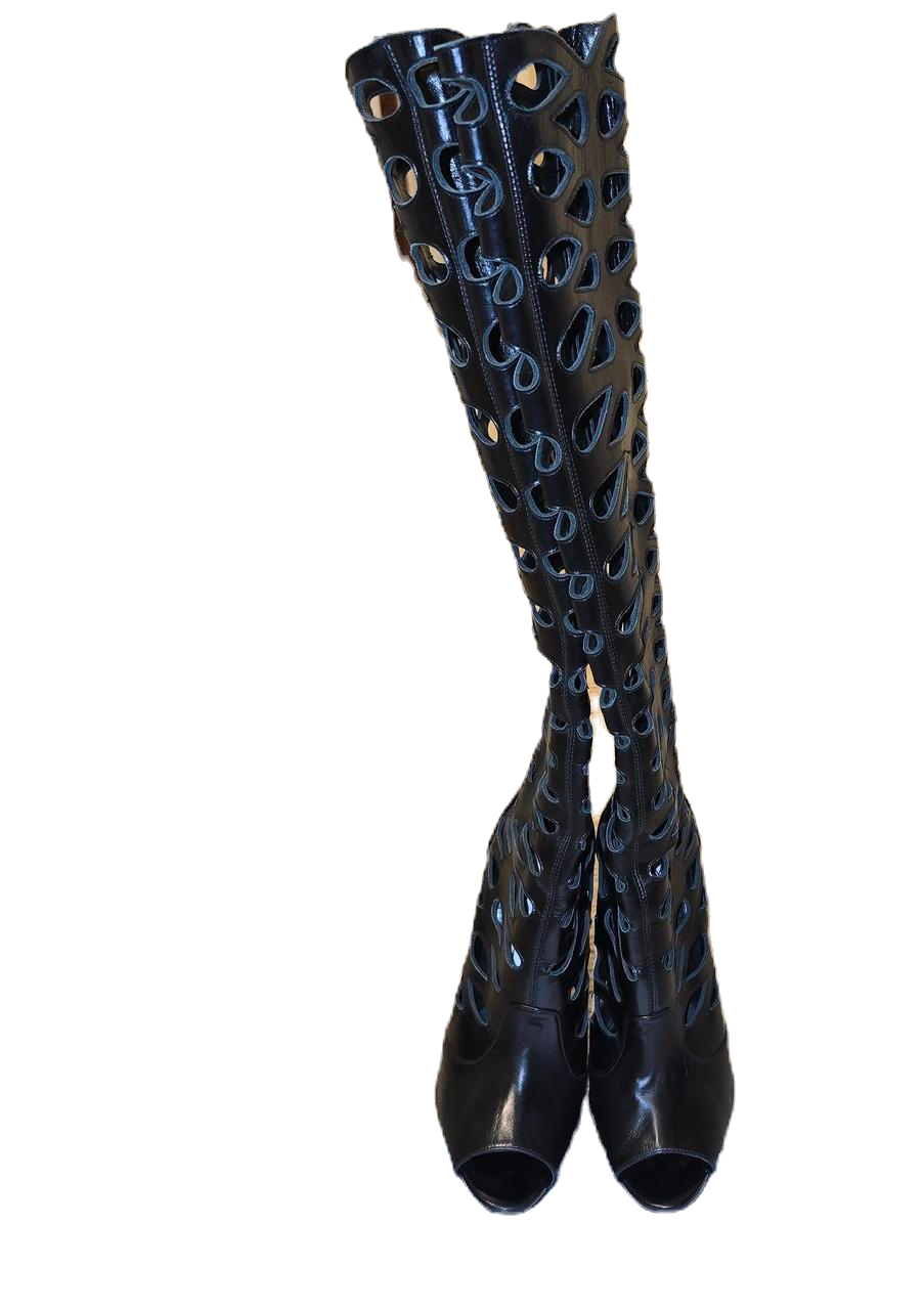 Thumbnail: Brian Atwood Gladiator Sandals - Sz 38