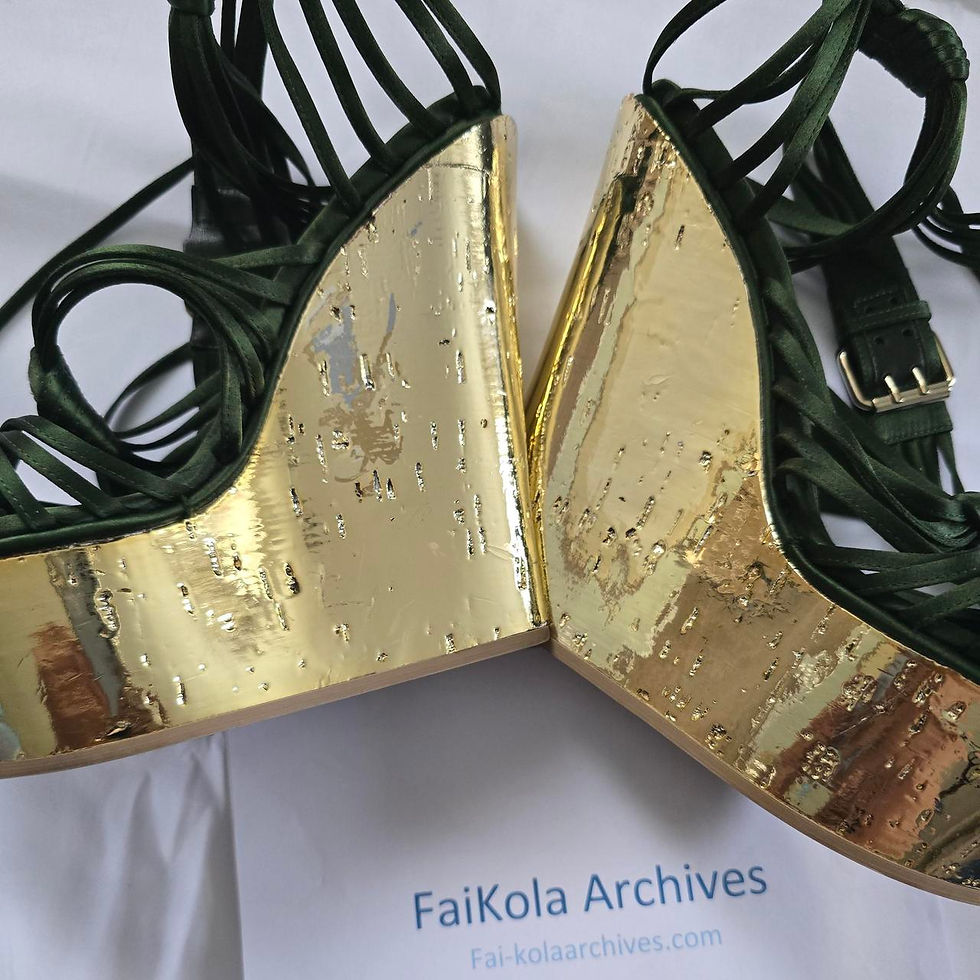 Thumbnail: Emilio Pucci SS2013 Golden Wedges