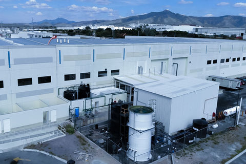 Planta de tratamiento de aguas del sector alimenticio.