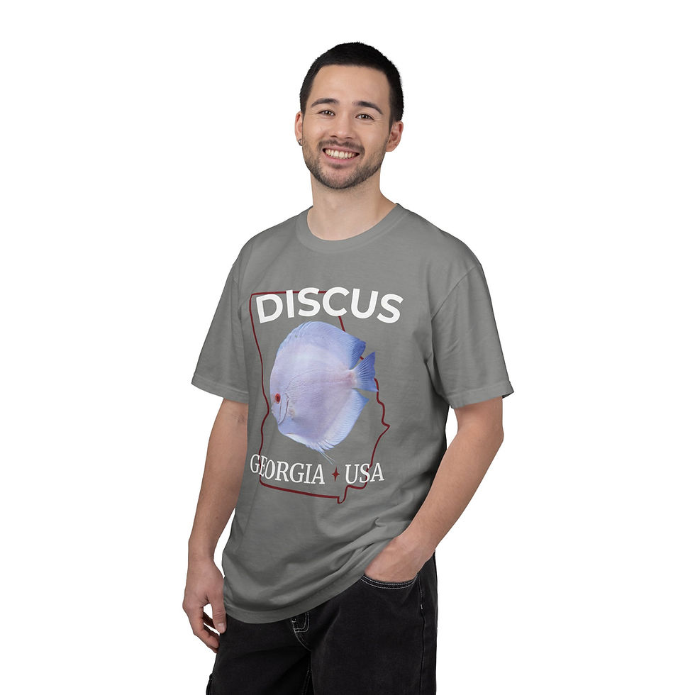 Thumbnail: Discus T-Shirt — Albino White Rabbit Georgia USA — 100% Cotton