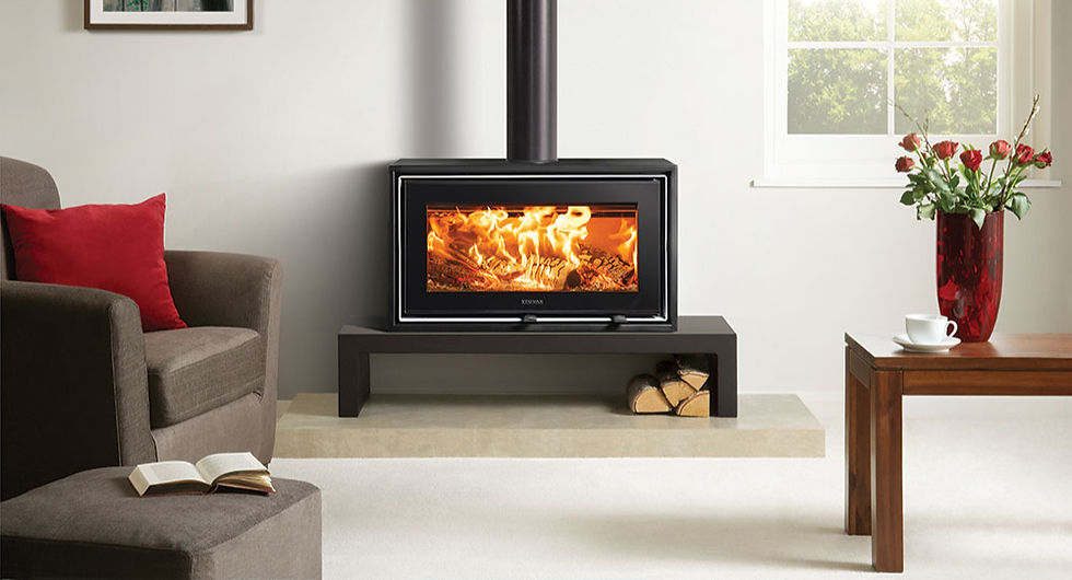 Bancs en acier pour poêles à bois Studio Air Freestanding