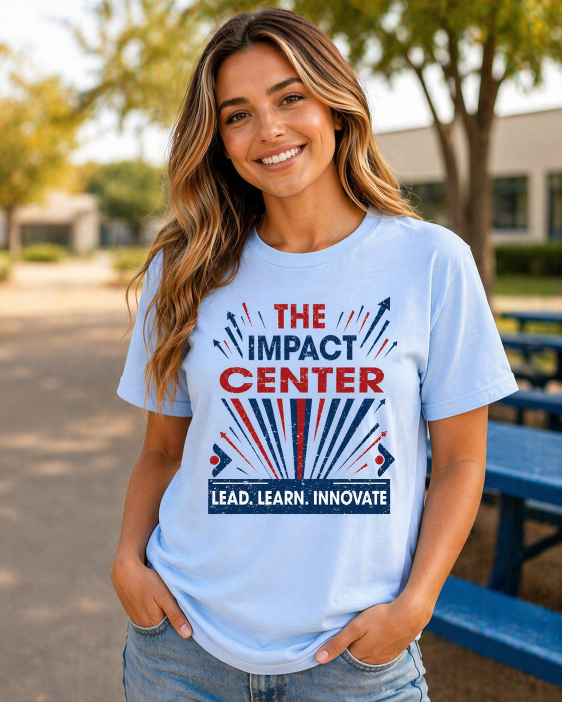 Impact Center Spirit Shirt – Lead Learn Innovate Tee