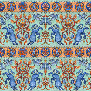 Medeival Beasts Pattern