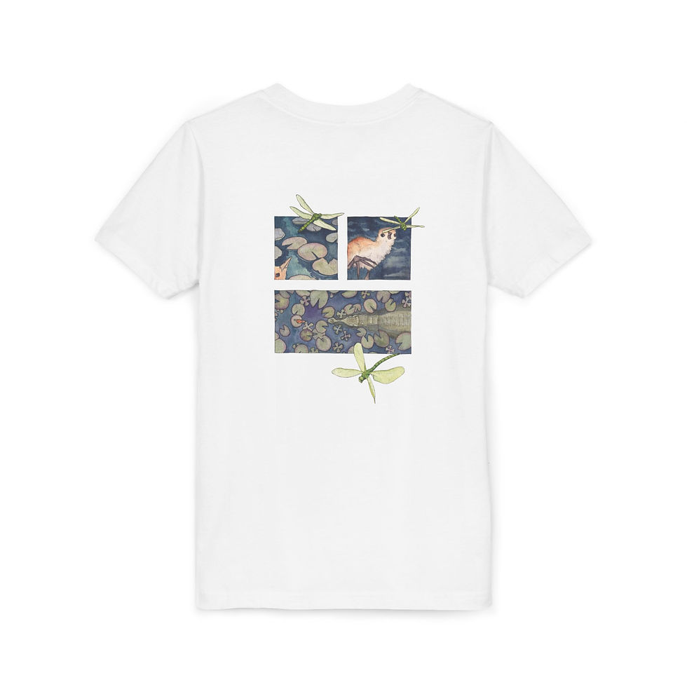 Thumbnail: Jacana Bird Comic - Youth Short Sleeve Tee - Double Sided