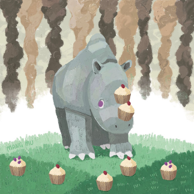 15 rhinoceros cupcakes_30x30_digitalpainting_2023.jpeg