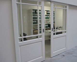 binnendeur met glas