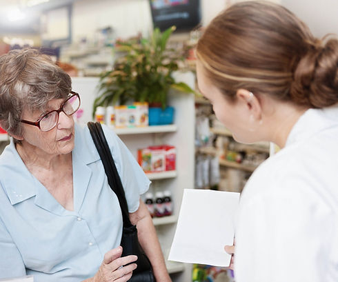 Dans une pharmacie