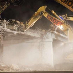 Afbraak brug E313 Geel